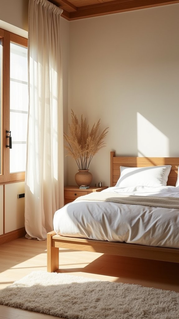 warm wood in soft neutrals