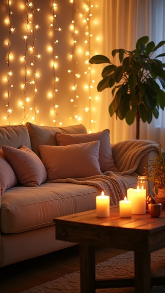 whimsical fairy light backdrop