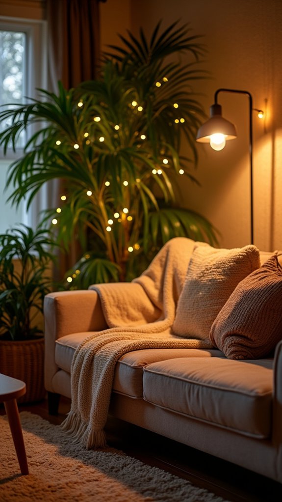 whimsical indoor plant lighting