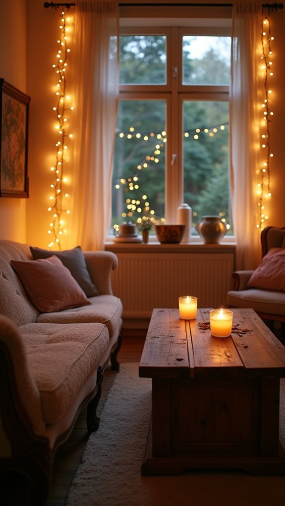 whimsical string lights display