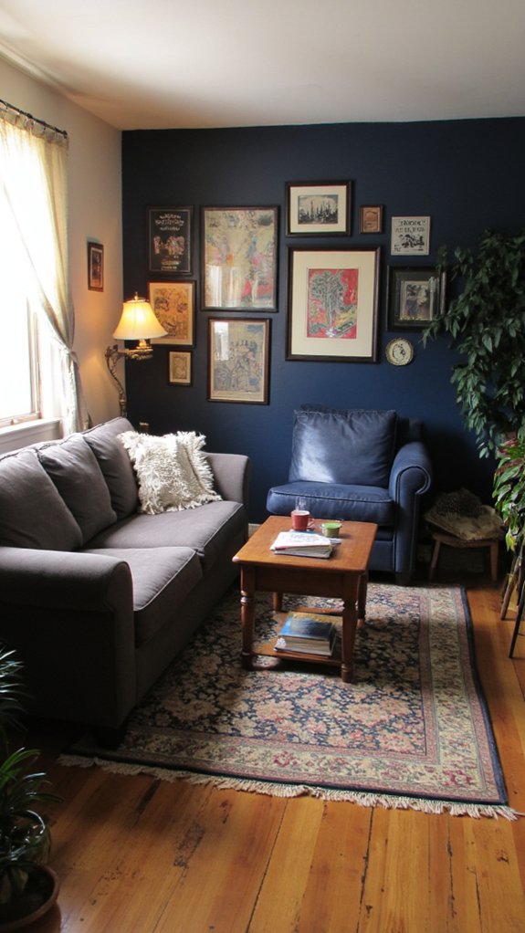 accent walls create interest