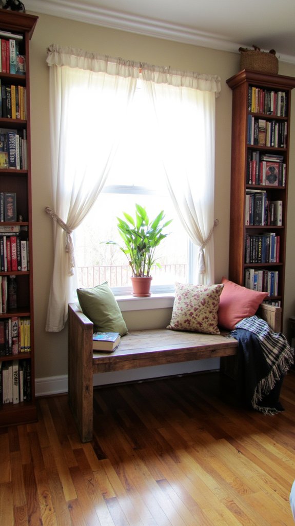 aesthetic reading bench design