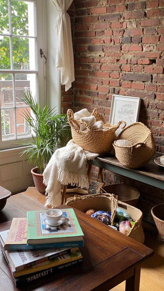 baskets enhance small space organization