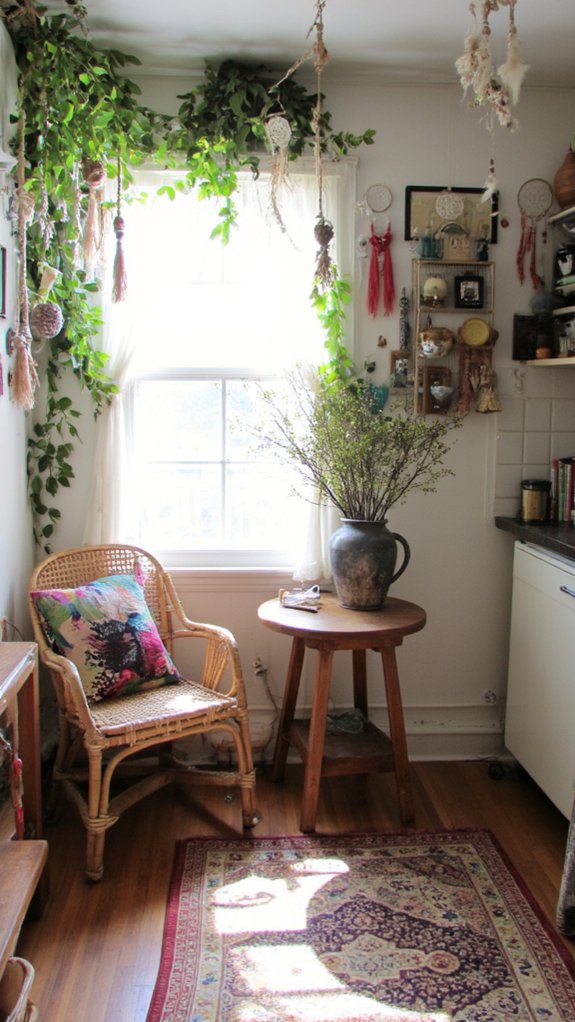 bohemian cozy eclectic vibe