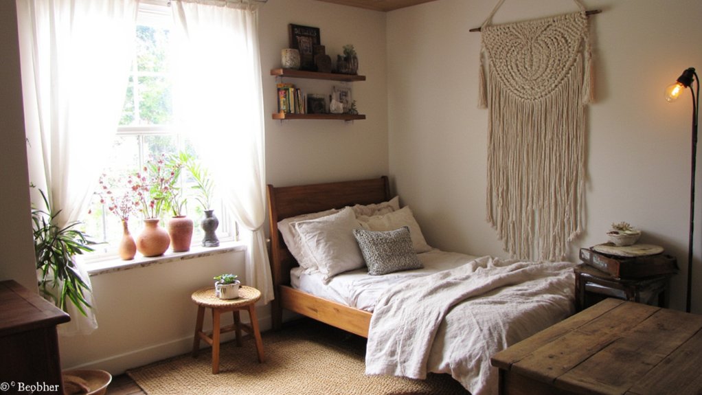 25 Natural Boho Bedroom Ideas Inspired by Organic Textures boho bedroom organic textures