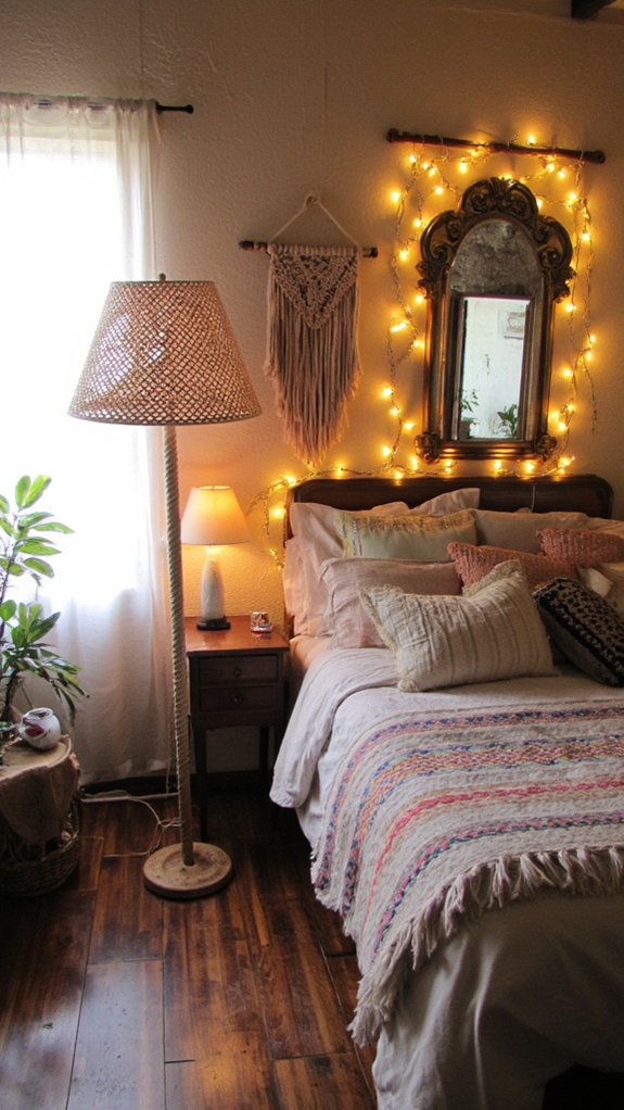 boho lighting for ambiance