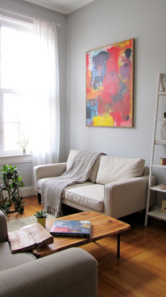 bold artwork enhances spaces