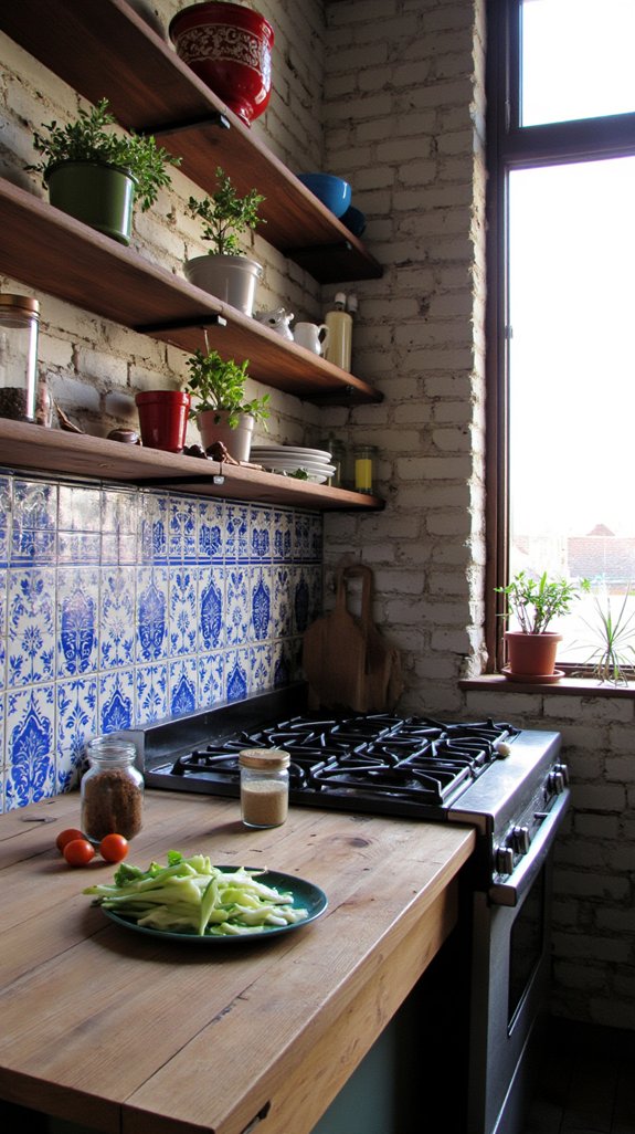 bold statement backsplash transformation