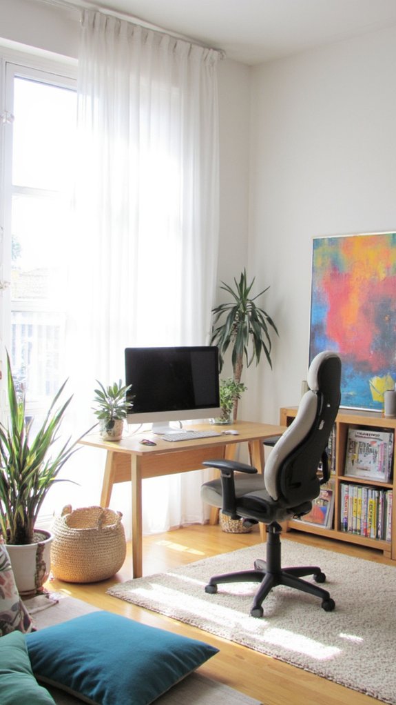 bright airy gaming sanctuary