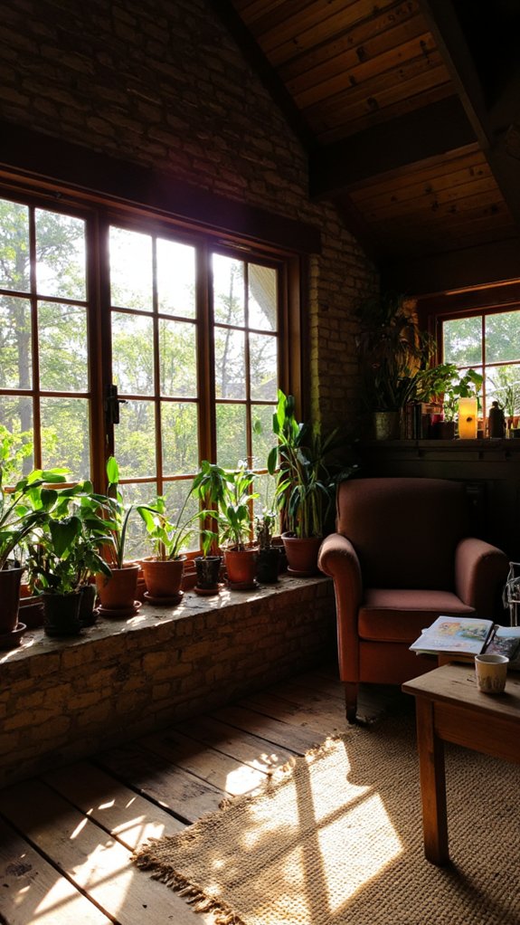 brighten cabin basement naturally