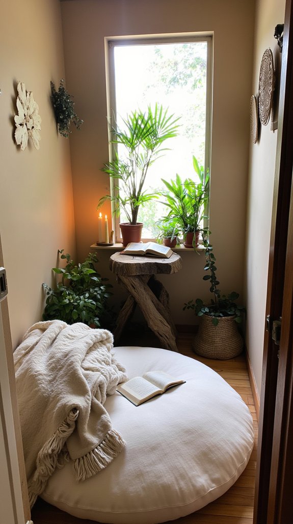 calming minimalist reading oasis