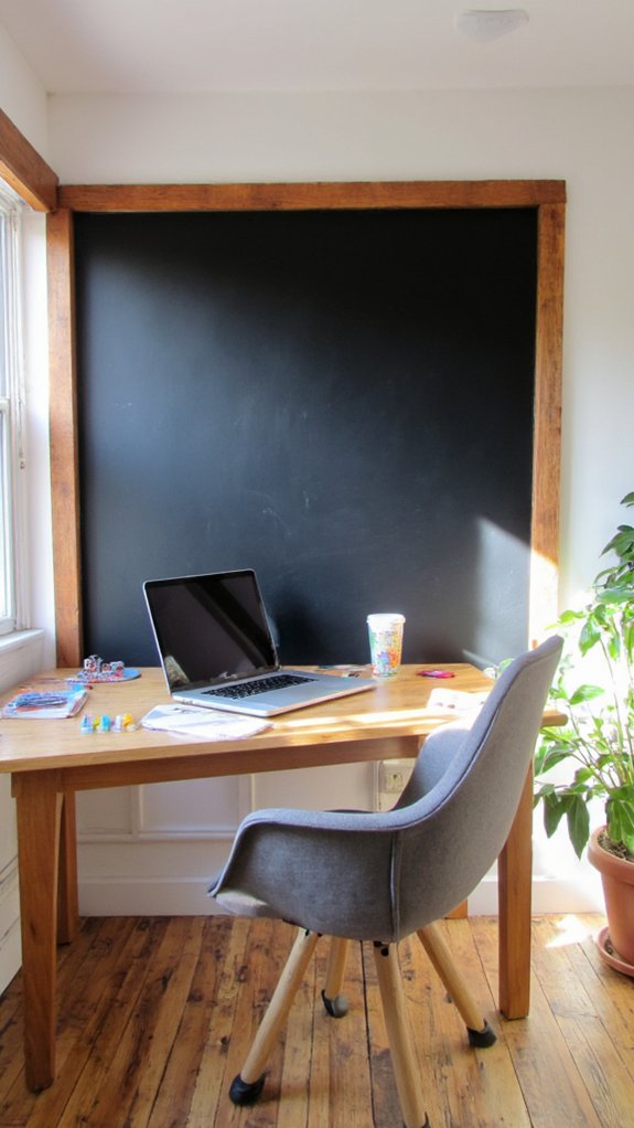 chalkboard wall for creativity