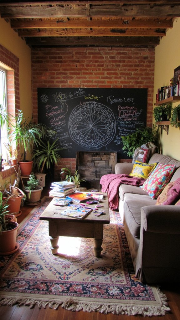 chalkboard wall for creativity