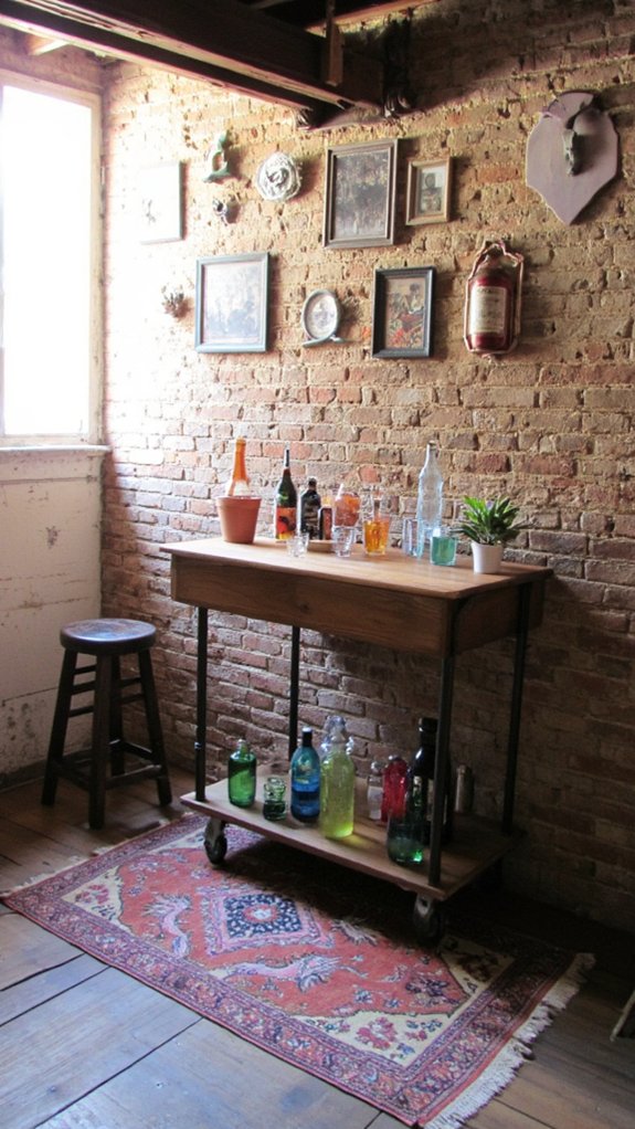 charming diy bar cart