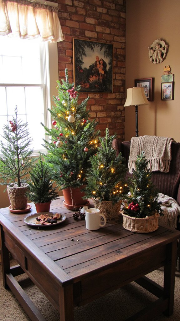 charming miniature christmas trees