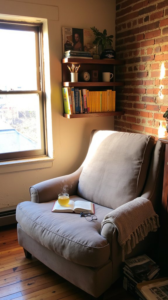charming reading nook design