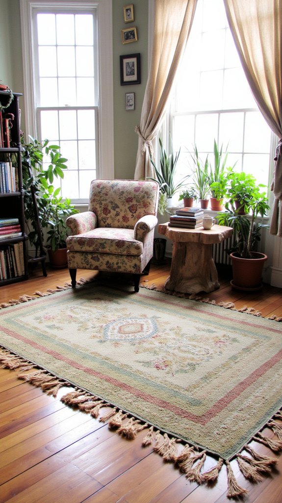 charming tasseled reading nook