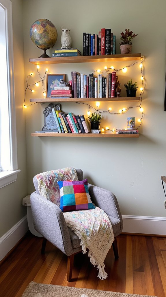 charming whimsical shelf decor