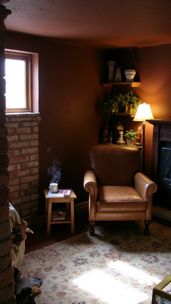 chocolate brown cozy retreat