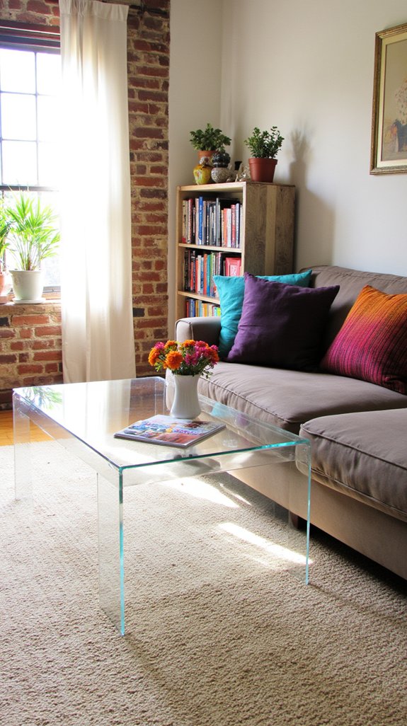 clear furniture creates openness