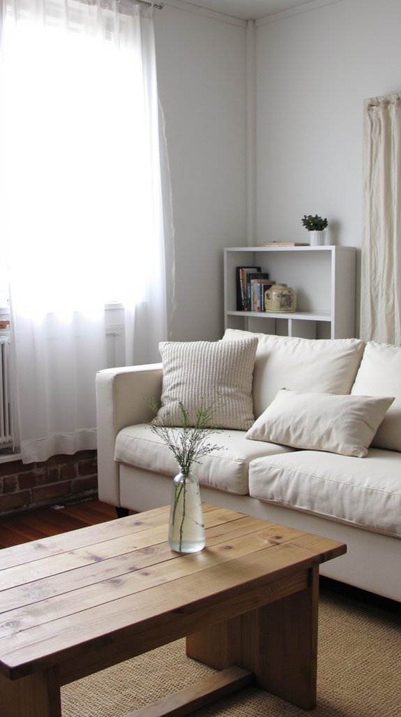 clear surfaces promote calm