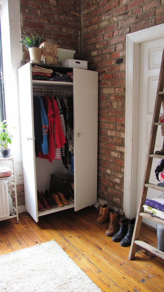 closet organization and decluttering