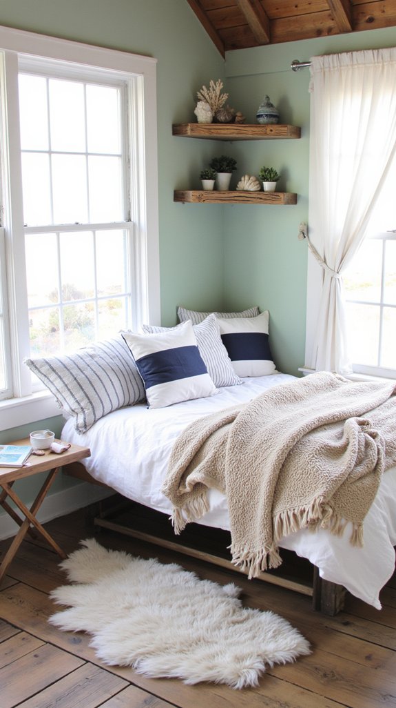 coastal reading nook design