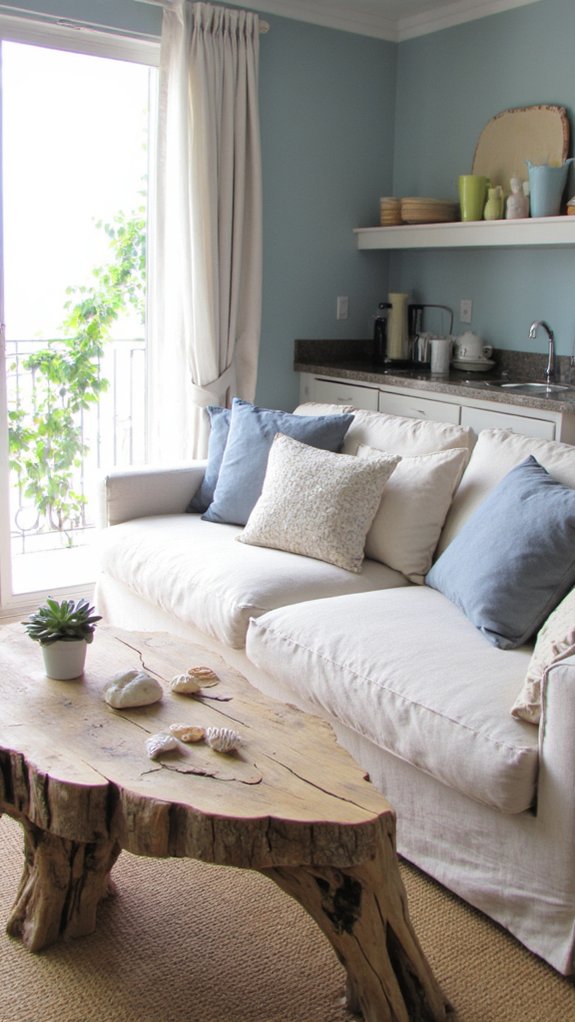 coastal serenity with blues