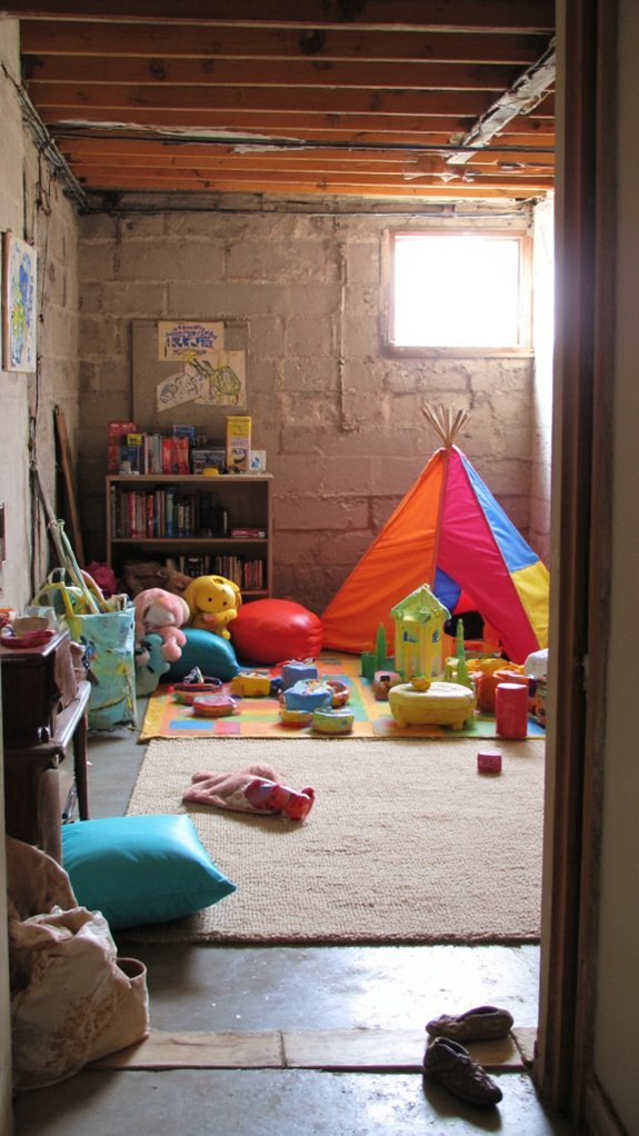 colorful cozy play area