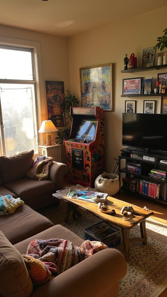 comfortable gaming space designed