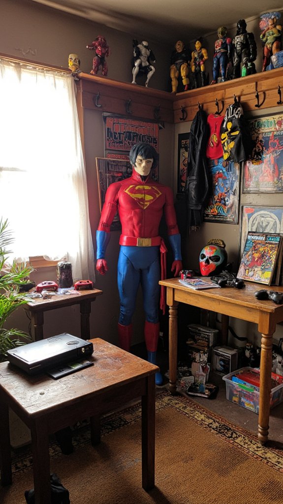 cosplay showcase in man cave