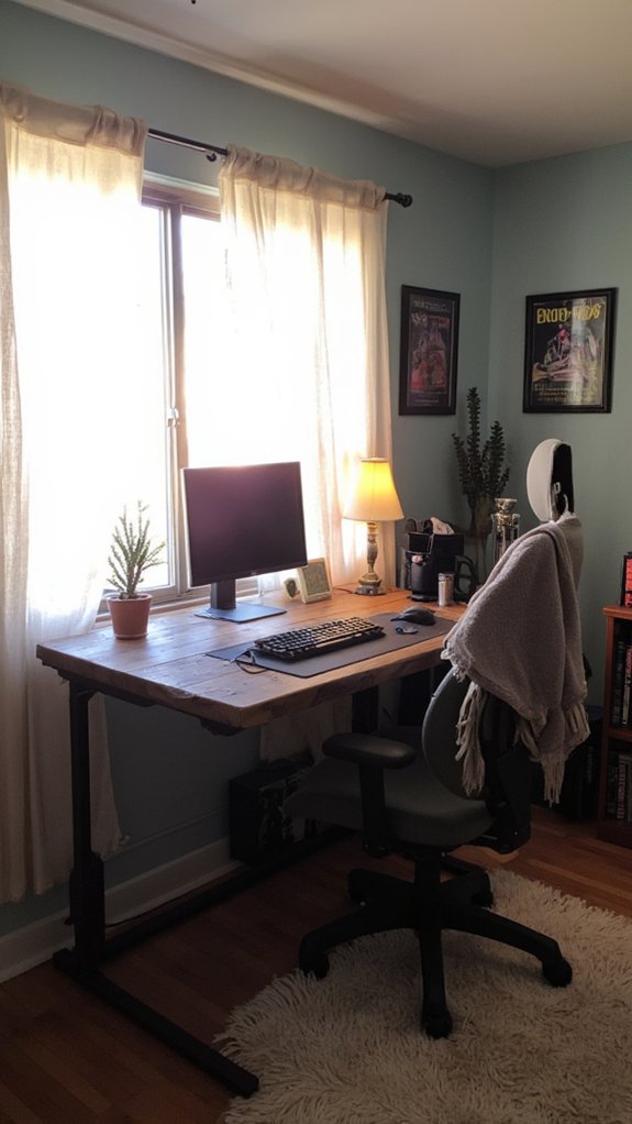 cozy adjustable gaming desk