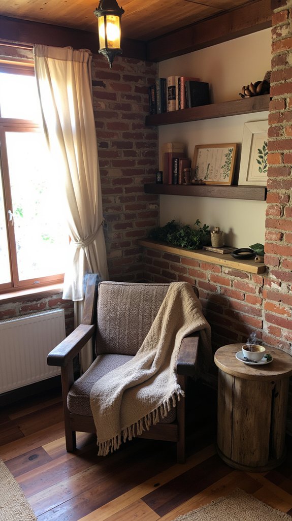 cozy ambiance with lanterns