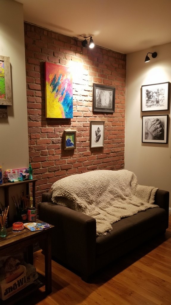 cozy ambiance with spotlighting