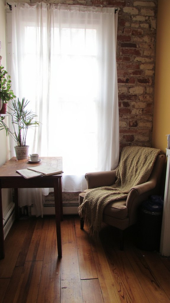 cozy and productive workspace