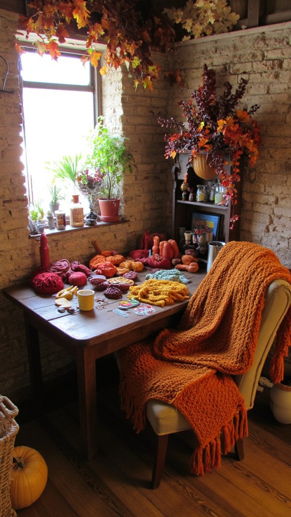 cozy basement crafting ideas