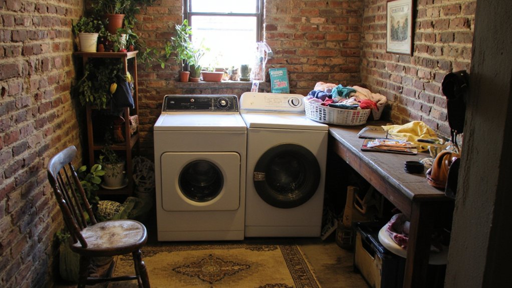 cozy basement laundry designs