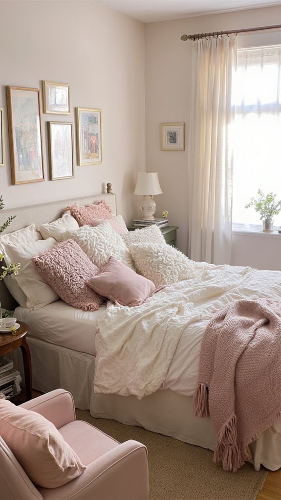 cozy bedroom soft furnishings