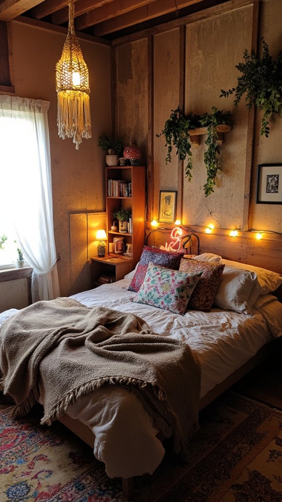 cozy boho lighting experimentation