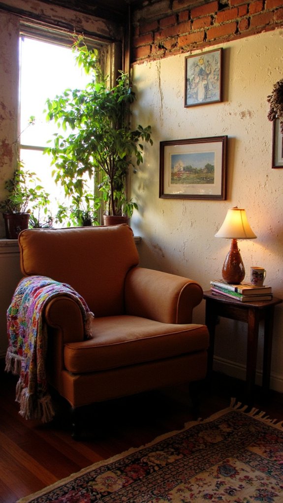 cozy budget friendly reading nook