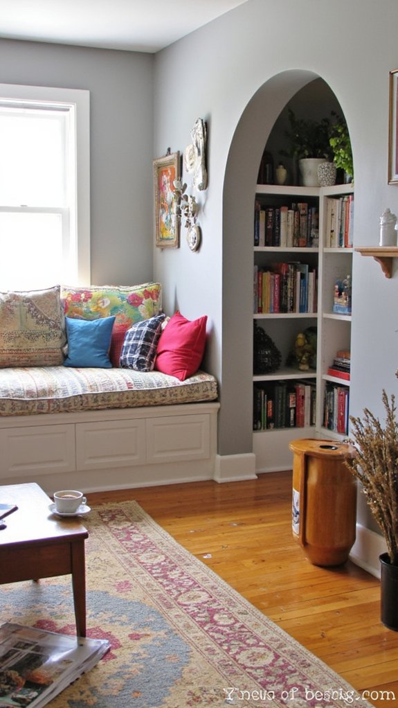 cozy built in seating solution