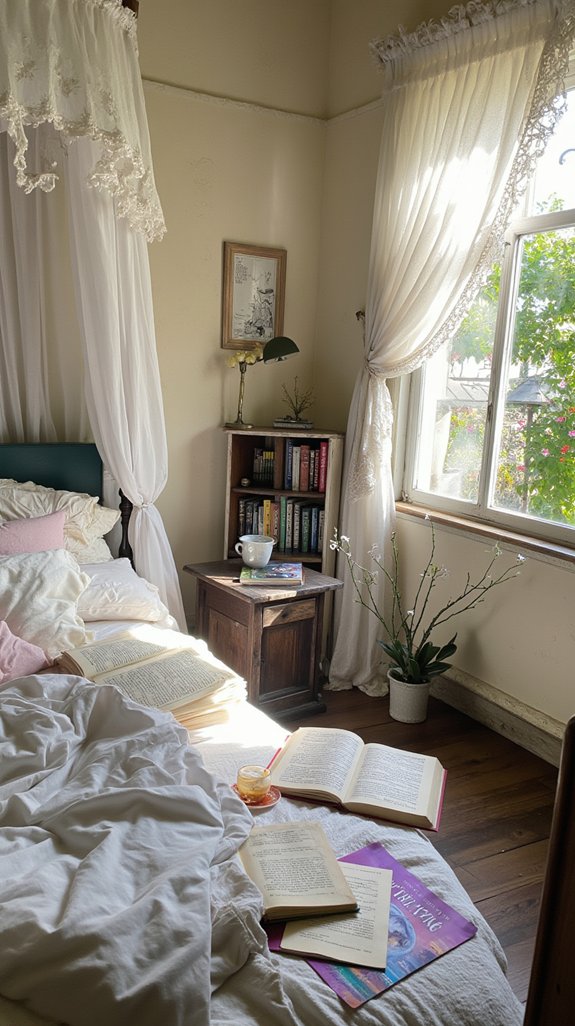 cozy canopy bed retreat