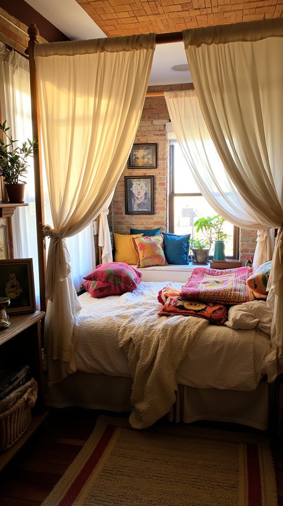 cozy canopy bed retreat