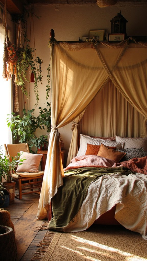 cozy canopy bed retreat