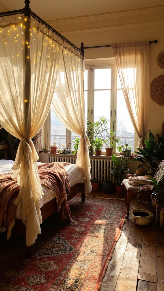 cozy canopy bed retreat