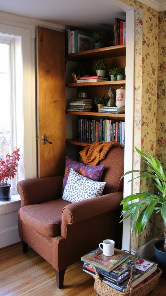 cozy closet library retreat