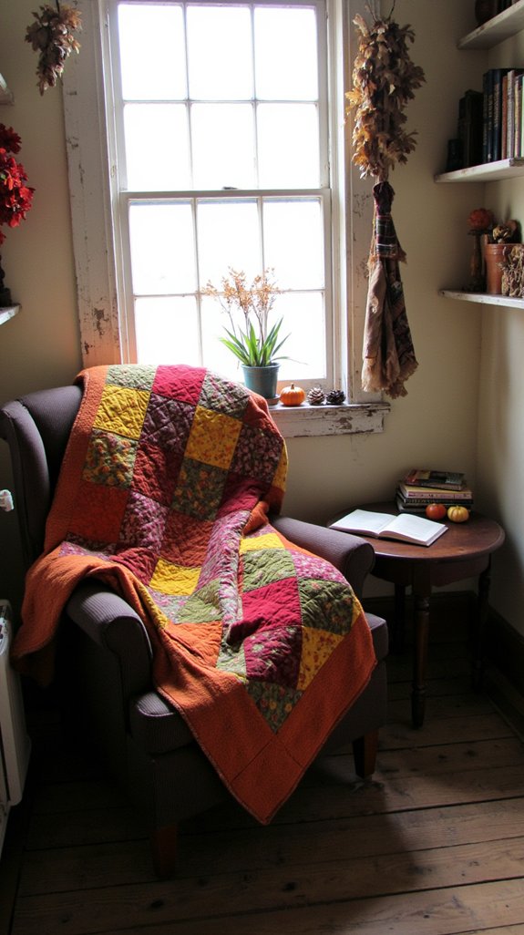 cozy colorful reading nook