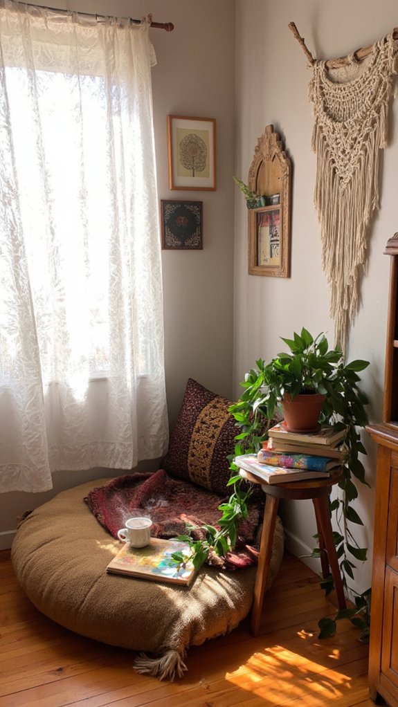 cozy corner reading sanctuary