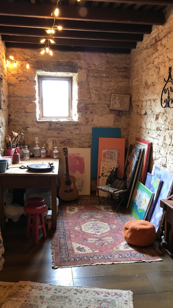 cozy creative retreat space