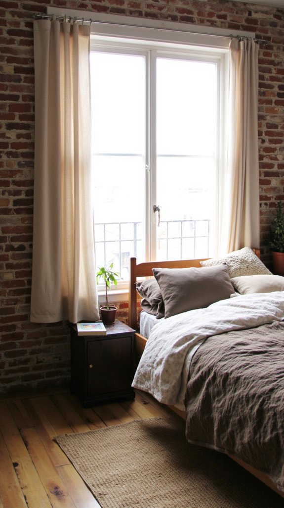 cozy curtains enhance atmosphere